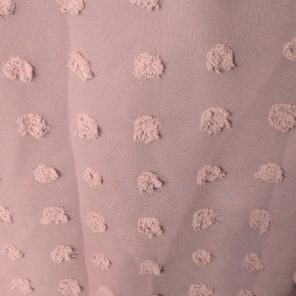 Mauve Textured Ruffle Sleeve Blouse - Picture 4 of 5